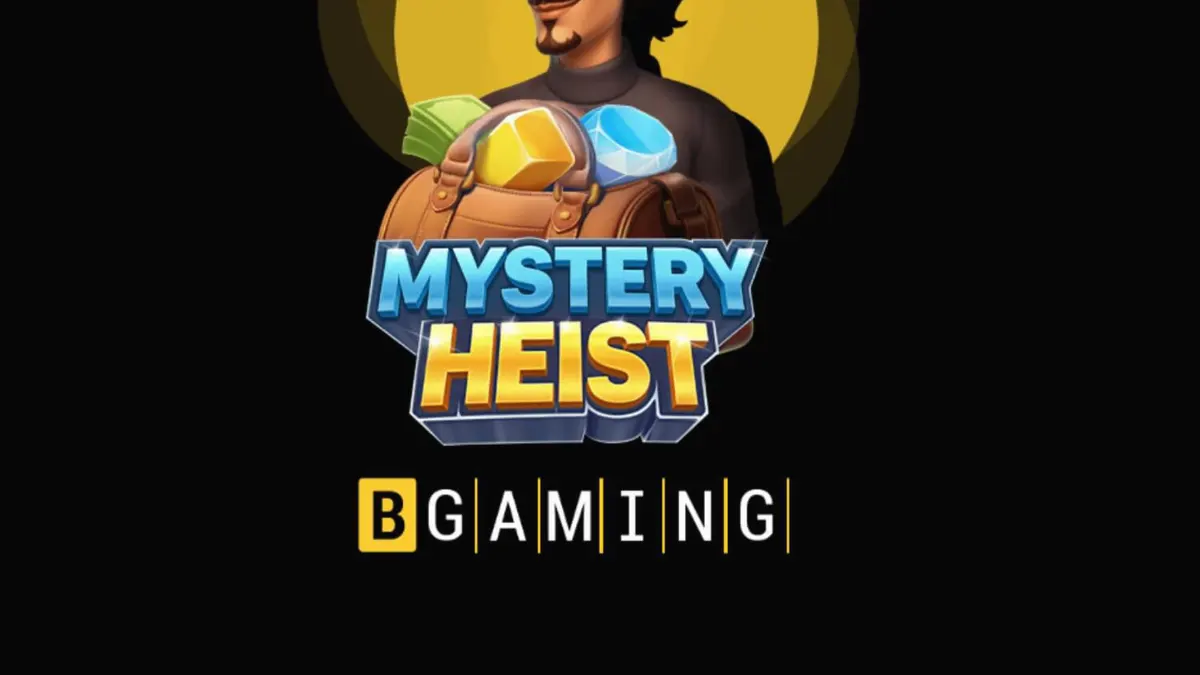 Interface do slot Mystery Heist com tema de assalto cinematográfico